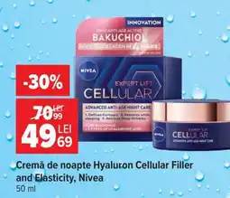 Carrefour Cremă de noapte Hyaluron Cellular Filler and Elasticity, Nivea Ofertă
