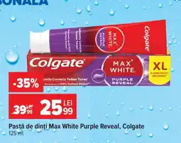Carrefour Pastă de dinți Max White Purple Reveal Colgate Ofertă