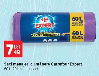 Carrefour Saci menajeri cu mânere Carrefour Expert Ofertă