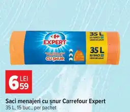 Carrefour Saci menajeri cu șnur Carrefour Expert Ofertă