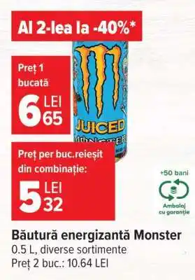 Carrefour Băutură energizantă Monster Ofertă