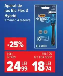 Carrefour Aparat de ras Bic Flex 3 Hybrid Ofertă