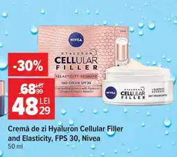 Carrefour Cremă de zi Hyaluron Cellular Filler and Elasticity FPS 30, Nivea Ofertă