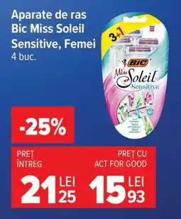 Carrefour Aparate de ras Bic Miss Soleil Sensitive, Femei Ofertă