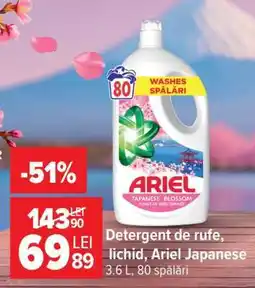 Carrefour Detergent de rufe, lichid, Ariel Japanese Ofertă
