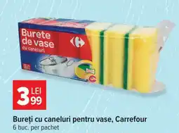 Carrefour Bureți cu caneluri pentru vase, Carrefour Ofertă