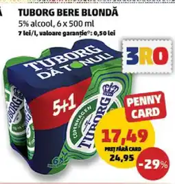 Penny TUBORG Bere blondă Ofertă