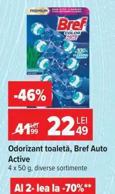 Carrefour Odorizant toaletă, Bref Auto Active Ofertă