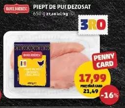 Penny Piept de pui dezosat Ofertă