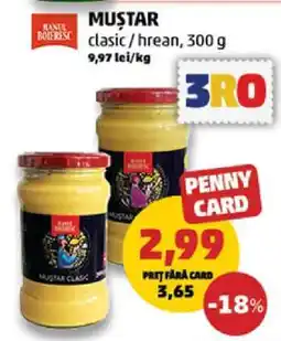 Penny Muștar clasic / hrean, 300 g Ofertă
