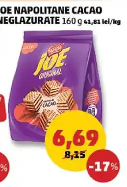 Penny JOE Napolitane Cacao Ofertă