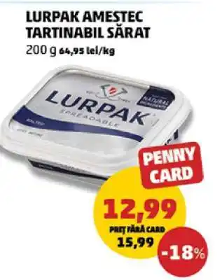 Penny Lurpak Amestec Tartinabil Sărat Ofertă