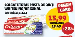 Penny Colgate Total Pasta de Dinti Whitening/Original Ofertă