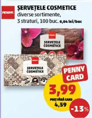 Penny Șervețele cosmetice Ofertă