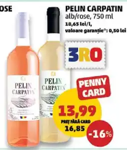 Penny PELIN CARPATIN alb/rose, 750 ml Ofertă