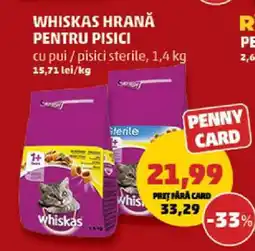 Penny Whiskas Hrană pentru Pisici Ofertă