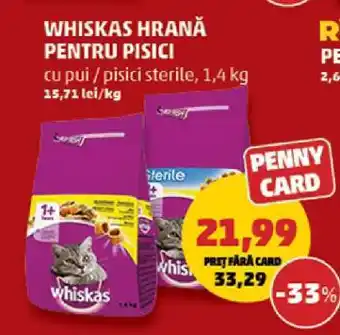 Penny Whiskas Hrană pentru Pisici Ofertă