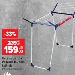 Carrefour Uscător de rufe Pegasus 150 slim Leifheit Ofertă