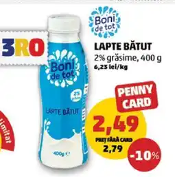 Penny Boni de tot Lapte Bătut Ofertă