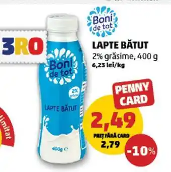 Penny Boni de tot Lapte Bătut Ofertă