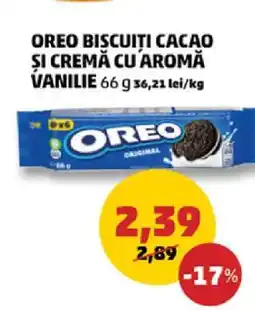 Penny OREO BISCUITI CACAO ȘI CREMĂ CU AROMĂ VANILIE Ofertă