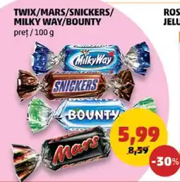 Penny TWIX/MARS/SNICKERS/MILKY WAY/BOUNTY Ofertă