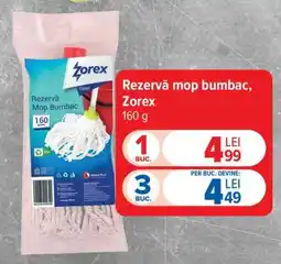 Carrefour Rezervă mop bumbac, Zorex Ofertă