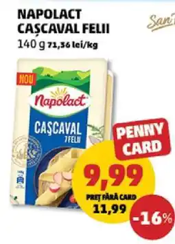 Penny NAPOLACT Caşcaval felii Ofertă