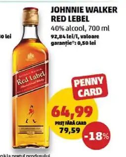 Penny JOHNNIE WALKER Red Label Ofertă