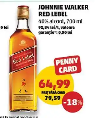 Penny JOHNNIE WALKER Red Label Ofertă