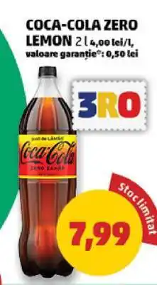 Penny COCA-COLA ZERO LEMON Ofertă
