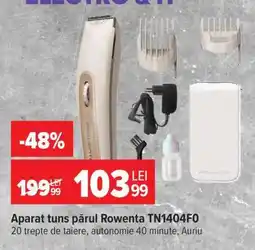 Carrefour Aparat tuns păr Rowenta TN1404F0 Ofertă
