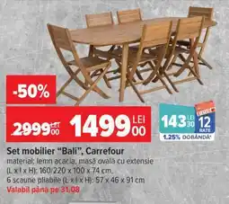 Carrefour Set mobilier 'Bali', Carrefour Ofertă