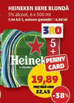 Penny HEINEKEN Bere blondă Ofertă