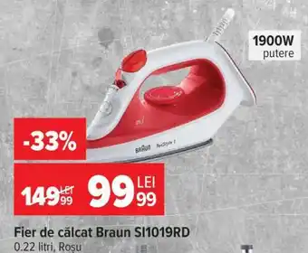 Carrefour Fier de călcat Braun SI1019RD Ofertă