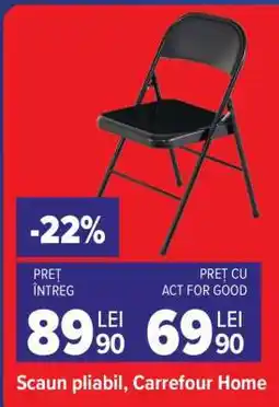 Carrefour Scaun pliabil, Carrefour Home Ofertă