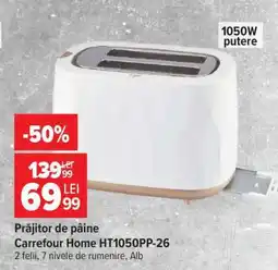 Carrefour Prăjitor de pâine Carrefour Home HT1050PP-26 Ofertă
