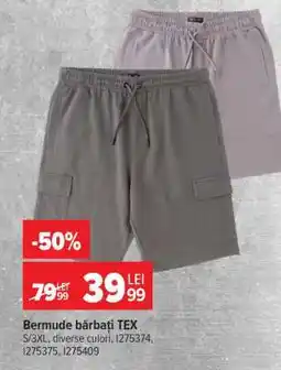 Carrefour Bermude bărbați, TEX Ofertă