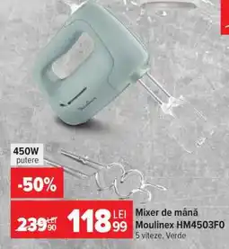 Carrefour Mixer de mână Moulinex HM4503F0 Ofertă