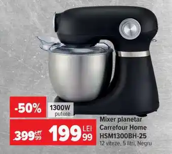 Mixer planetar Carrefour Home HSM1300BH-25