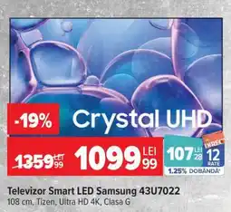 Carrefour Televizor Smart LED Samsung 43U7022 Ofertă