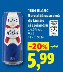 Lidl 1664 BLANC Ofertă