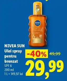 Lidl NIVEA SUN Ulei spray pentru bronzat Ofertă