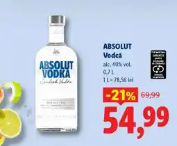 Lidl ABSOLUT Vodka Ofertă