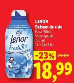Lidl LENOR Balsam de rufe Fresh Wind Ofertă