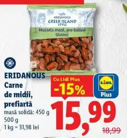 Lidl ERIDANOUS Carne de midii, prefiertă Ofertă