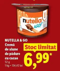 Lidl Nutella&GO Ofertă