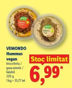 Lidl VEMMONDO Hummus vegan Ofertă