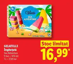 Lidl GELATELLI Înghețată Sea Adventure Ofertă