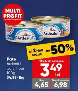PROFI Pate Ardealul porc/pui 100g Ofertă